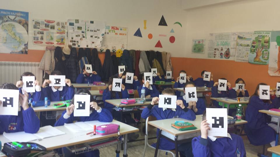 Gli alunni di una classe quarta della Primaria